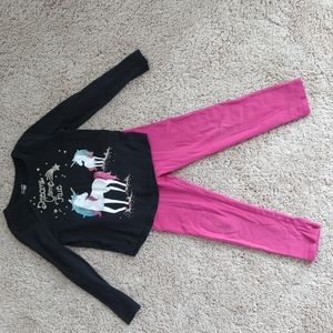 Long sleeve  t- shirt with matching leggings